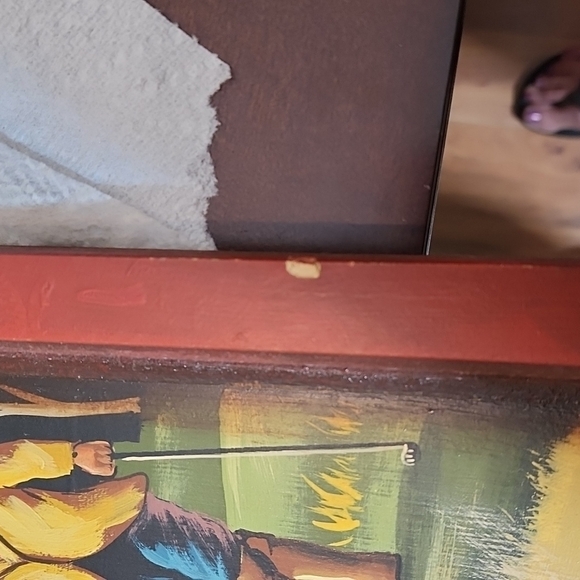 VINTAGE MAN GOLFER OPEN CLOCK - Picture 5 of 7